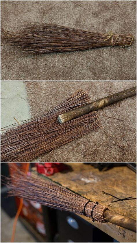 Fotos Halloween, Witch Brooms, Diy Witch, Wiccan Crafts, Halloween Fest, Anniversaire Harry Potter, Witch Diy, Harry Potter Halloween, Adornos Halloween