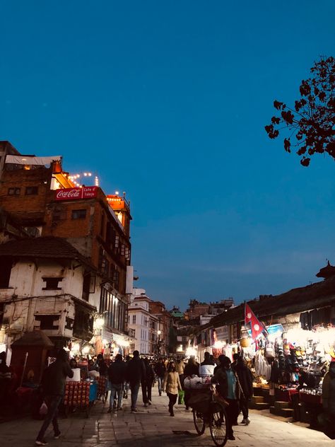 Nepal Aesthetic, Kathmandu Travel, Nepal Food, Nepal People, Travel Nepal, Nepal Culture, Nepal Kathmandu, Night Walk, Nepal Travel