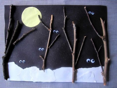 Halloween Crafts For Toddlers, October Crafts, Halloween Preschool, Nocturnal Animals, Halloween Crafts For Kids, Halloween Activities, Preschool Art, Animal Crafts, Winter Crafts