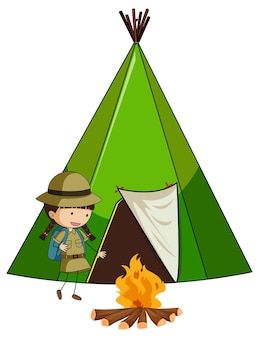 Kindergarten In The Woods Cartoon Vectors, Photos and PSD files | Free Download Tent Drawing, Camping Drawing, Kids Cartoon Characters, Scene Background, Kids Doodles, Doodle Cartoon, Banner Template Design, Cartoon Drawing, Banner Template