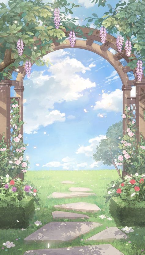 Simple Anime Background, Cute Landscape Background, Canva Backgrounds Aesthetic, Sky Bg, Poster Template Background, Fairytale Background, Barbie Land, Background Canva, Park Background