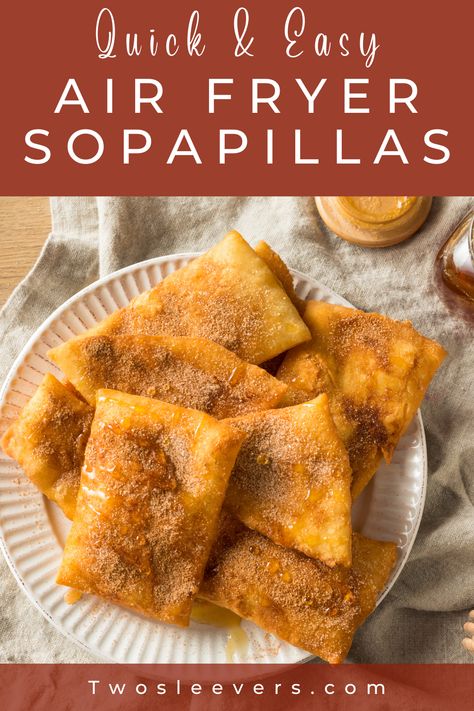 Air Fryer Sopapilla, Desert Tortillas, Sopapillas Recipe Easy, Tortilla Dessert Recipes Air Fryer, Corn Tortilla Dessert, Flour Tortilla Dessert Recipes, Air Fryer Mexican Recipes, Nuwave Recipes, Tortilla Dessert