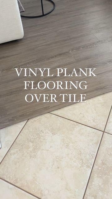 Ashley French | DIY-Reno-Decor on Instagram: "1 year ago we laid luxury vinyl plank flooring directly over our ceramic tile! ✨ We had a ton of questions when we did it and I wanted to share an update on how it’s going! - Flooring purchased at Lumber Liquidators - brand is CoreLuxe and color is Beach Cottage Oak. - The flooring came with a padding attached. - we laid a vapor barrier on the tile first as advised by the flooring store (that’s the blue stuff). - We do not see or feel the grout li Blue Stuff, Lumber Liquidators, Flooring Store, Luxury Vinyl Plank Flooring, We Did It, Vinyl Plank Flooring, 1 Year Ago, Beach Cottage, Luxury Vinyl Plank