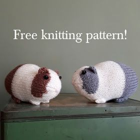 Free Guinea Pig knitting pattern Pig Knitting Pattern, Teddy Bear Knitting Pattern, Crochet Bird Patterns, Miniature Knitting, Knitted Toys Free Patterns, Knitting For Charity, Animal Knitting Patterns, Knitting Patterns Toys, Knitted Animals