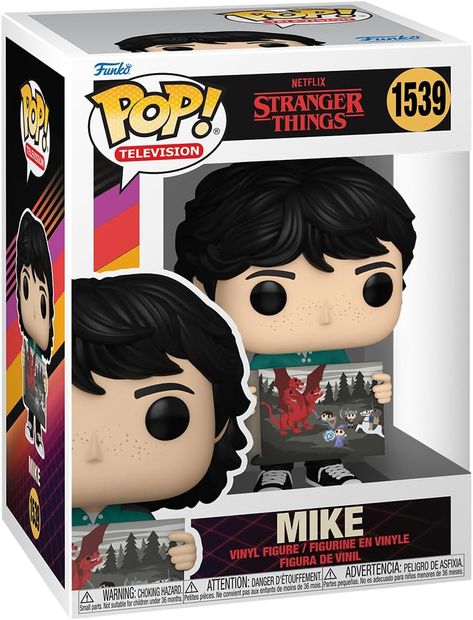 Hawkins, Indiana is harboring dangerous and supernatural secrets Bring home the happenings, characters, and breakthrough moments of Stranger Things with Pop! Mike with Will’s Painting Vinyl figure is approximately 3.85-inches tall Stranger Things Funko Pop, Hawkins Indiana, Pop Tv, Mike Wheeler, Stranger Things Mike, Pop Television, Funk Pop, Funko Pop Collection, Pop Disney