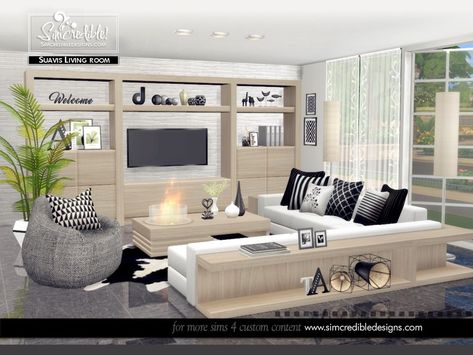 The Sims Resource - Suavis Sims 4 Living Room Set, Couch Cc Sims 4, Sims Living Room Cc, Sims4 Cc Furniture Living Rooms, Sims 4 Couches Cc, Sims 4 Couch, Sims4 Cc Furniture, Sims 4 Cc Rooms, Sims 4 Living Room Cc