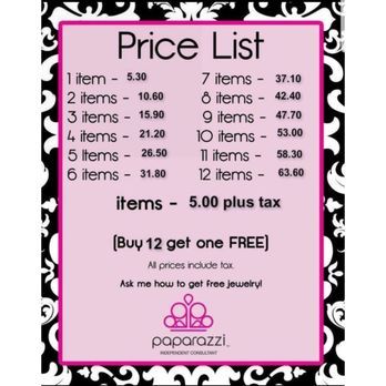 Price list for my Paparazzi bling Paparazzi Logo, Paparazzi Quotes, Paparazzi Display, Paparazzi Jewelry Displays, Paparazzi Jewelry Images, Paparazzi Consultant, Price List Template, Jewelry Quotes, List Template