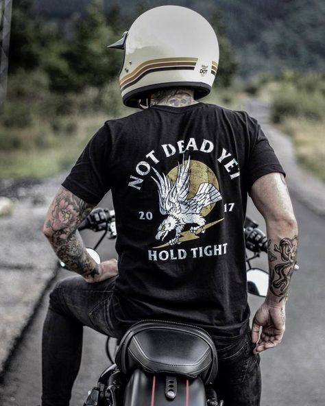 10 of the Best Men’s T-Shirt Brands | The Coolector Old School Tattoos, Design Jeans, Design Jersey, Creative Shirts, Biker Shirts, Biker T Shirts, Motorcycle Tshirts, Style Advice, Moto Style