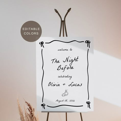 Vintage Rehearsal Dinner Decorations, Rehearsal Dinner Signage, Wedding Rehearsal Dinner Signs, The Night Before Sign Wedding, Rehearsal Dinner Acrylic Sign, Rehersal Dinner Signage, The Night Before Rehearsal Dinner Theme, The Night Before Rehearsal Dinner Sign, Wedding Welcome Party