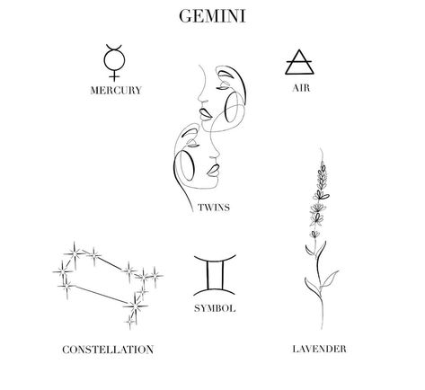 Tattoo Designs Gemini, Tattoos Gemini, Tattoo Gemini, Gemini Sign Tattoo, Gemini Zodiac Tattoos, Gemini Tattoo Designs, Gemini Symbol, Astrology Tattoo, Horoscope Tattoos