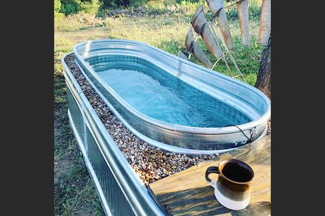 Stock Tank Hot Tub, Stock Tank Swimming Pool, Tank Swimming Pool, Stock Pools, Diy Stock Tank, Stock Tank Pool Diy, Diy Hot Tub, Outdoor Tub, Tank Pool