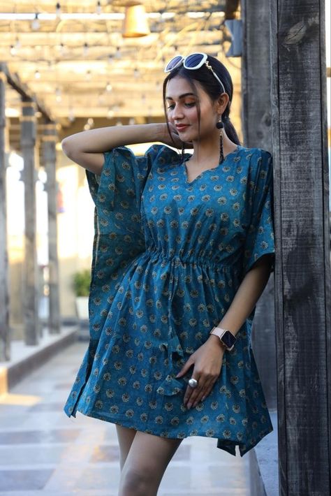 Short kaftan 💫Bagru hand block printed designer*SHORT ,KAFTAN* 💫Authentic PRINT, with natural colours*. 💫100% Pure cotton* 💫Free Size* 💫length 34 Inches* 💫 💫Price ..999/ #dfeminineshoppeestore DM for orders!!!!!!!. Dr Neeta sharma -8827366281 #kaftan #kaftanmodern #kaftandress #kaftandresses #shortkaftan #shortkaftans #shortkaftandress #shortkaftansonline #Fashion #Style #InstaFashion #Vintage #FashionBlogger #Fashionista #StreetStyle #Stylish #WomensFashion #InstaStyle Short Kaftan Dress, Short Kaftan, Kaftan Style, Short Kurti, Plain Shorts, Natural Colours, Kaftan Dress, Designer Shorts, Free Size