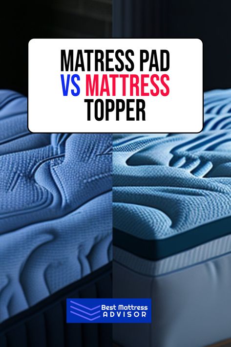 Mattress Pad vs Mattress Topper Bed Toppers Mattress Pad, Diy Mattress Pad, Best Mattress Topper, Diy Mattress, Cot Mattress, Foam Bed, Plush Mattress, Mattress Pads, King Mattress