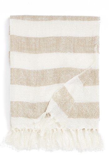 Best Wedding Ideas, Knotted Fringe, Cotton Throw Blanket, Woven Throw Blanket, Apartment Life, Striped Throw, Vacation Outfit, Cotton Throw, Candy Stripes