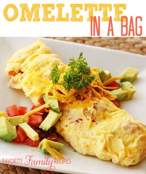 Omelette in a Bag. Great for camping and cooking for a crowd...virtually no clean-up needed! Omelette In A Bag, Camping Breakfast, Cooking For A Crowd, Crescent Rolls, Camping Food, Perfect Breakfast, Breakfast Time, Omelet, Camping Meals