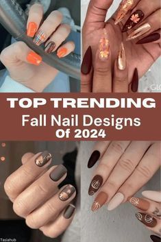 Fancy Fall Nail Designs, Fall Nail Art 2024, Thanksgiving Nails Coffin, Fall Nail Designs 2024, Late Fall Nails, Fall Stiletto Nails, November Nail Art, November Nails Colors, Pointy Nails