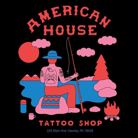 Dan Santoro, Cowboy Design, American House, Home Tattoo, Tattoo Shop, T Shirt Design, Shirt Designs, Tshirt Designs, Google Search