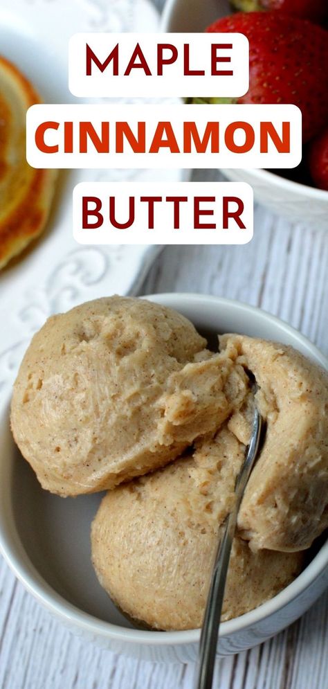 maple butter Maple Butter Recipe, Flavored Butter Recipes, Butter Recipes Homemade, Compound Butter Recipe, Maple Syrup Recipes, Maple Butter, Homemade Condiments, Sweet Butter, Flavored Butter