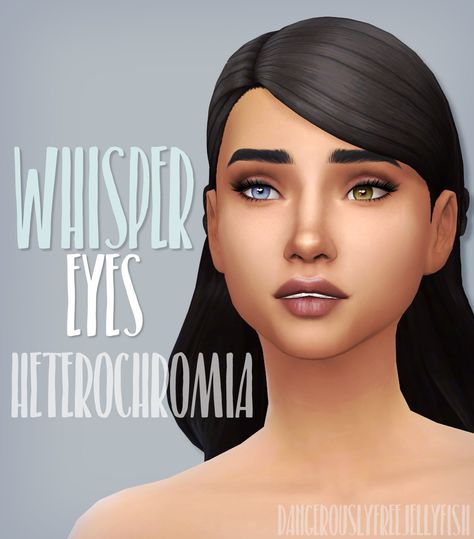 Heterochromia - Whisper Eyes As requested, here are the heterochromia options for the Whisper eyes I recently uploaded! I am working on the other sets too, I just got carried away with these ones :D •... Eyes Heterochromia, Sims 4 Cc Eyes, The Sims 4 Skin, Skin Details, Sims 4 Mm Cc, Sims 4 Cc Makeup, Sims 4 Body Mods, Sims 4 Cc Skin, Sims 4 Mm