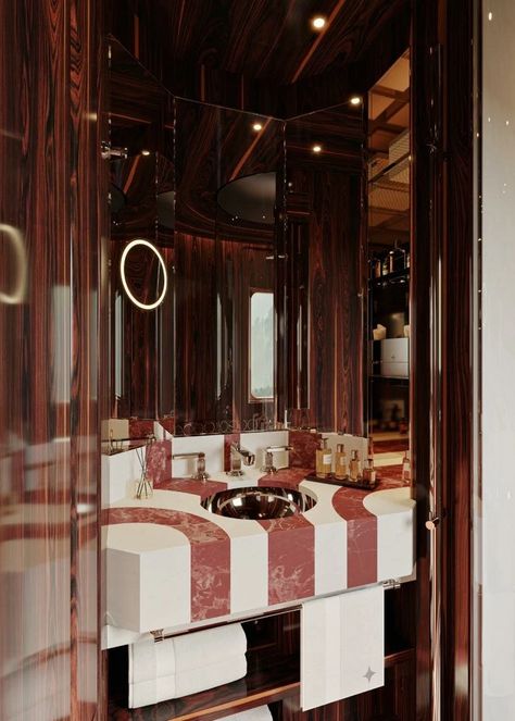 Orient Express Train, Mirror Ceiling, Luxury Train, Express Train, Art Deco Decor, Leather Wall, Orient Express, Stationary Design, Miami Design