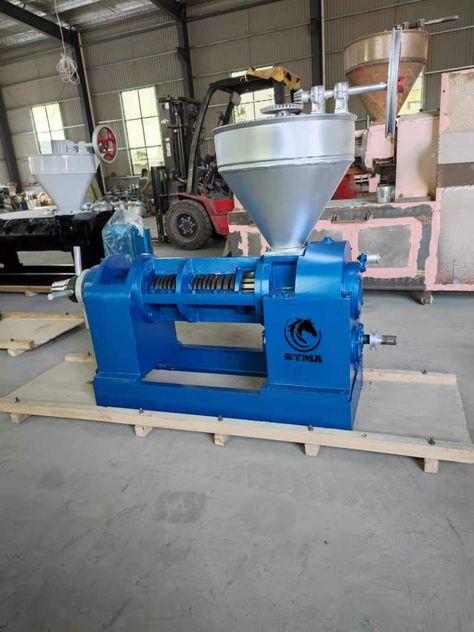 The coconut oil extraction machine is an improved model; it can process 200 kg of coconut per hour. The coconut oil machine has many advantages, including a high oil output rate, a simple structure, easy operation, low consumption, low noise, high adaptability, continuous work, et cetera. It can press different kinds of plant oil materials, such as peanut, soybean, rapeseed, cottonseed, sesame, sunflowerseed, etc. Suitable for medium-to-small-scale oil factories and private users. Oil Press Machine, Oil Extraction, Oil Production, Press Machine, Oil Plant, High Carbon Steel, Carbon Steel, Coconut Oil, Coconut