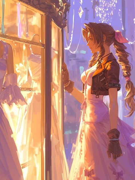 Aerith Tifa, Tifa Ff7 Remake, Tifa Ff7, Final Fantasy Aerith, Final Fantasy Funny, Final Fantasy Cloud, Final Fantasy Collection, Final Fantasy Artwork, Final Fantasy Vii Remake