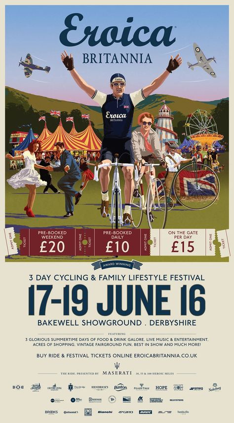 Bakewell Uk, Bakewell Derbyshire, Cycling Event, Cycling Events, Family Festival, Vintage Cycling, Bike Illustration, Vintage Cycles, Cycling Adventures