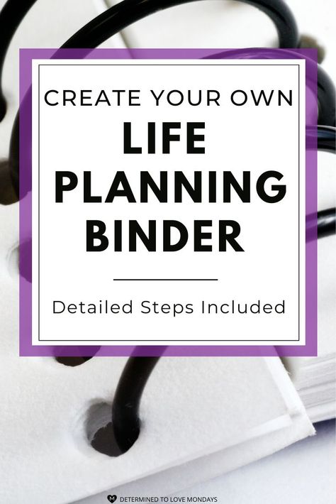 Vision Binder Ideas, Life Binder Categories, Vision Binder, Life Binder Printables, Create Your Own Life, Motivational Planner, Life Organization Binder, Growth Mindset Book, Organization Binder