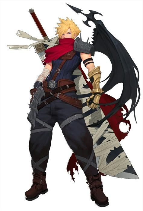 Cloud Strife Final Fantasy Vii Cloud, Final Fantasy Cloud, Cloud And Tifa, Kingdom Hearts Fanart, Final Fantasy Collection, Final Fantasy Artwork, Final Fantasy Art, Cloud Strife, Final Fantasy Xv