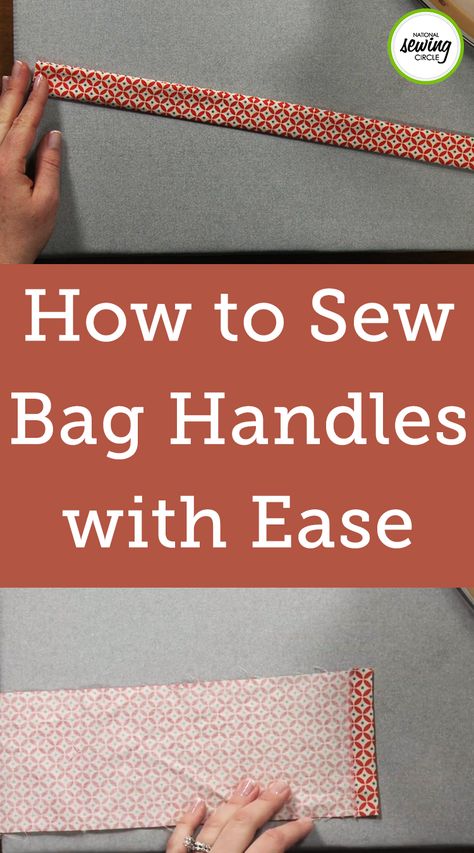 Learning how to sew bag handles is an important part of any bag or purse project. The handles need to be tough enough to support the bag, but you still want them easy to sew. Stacy Grissom shows you a how to sew bag handles that are both sturdy and easy! Sew Bag, Fat Quarter Projects, Sewing Circles, Sew Bags, Bags To Sew, Sewing 101, Bags To Make, Beginner Sewing Projects Easy, Leftover Fabric