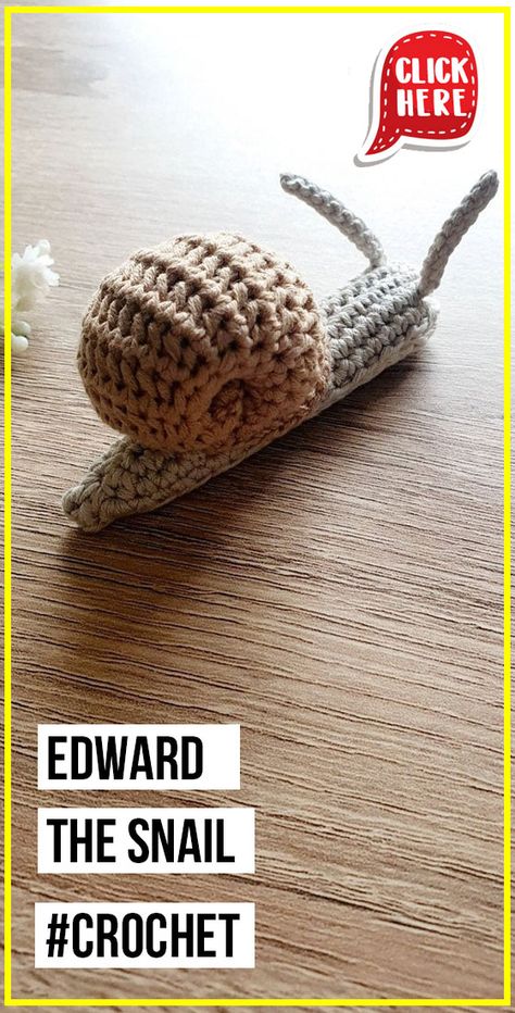 Amigurumi Snail, Snail Pattern, Crochet Snail, Crochet Cat Toys, Quick Crochet Projects, Crochet Mushroom, Easy Crochet Projects, Beginner Crochet Projects, Stitch Crochet