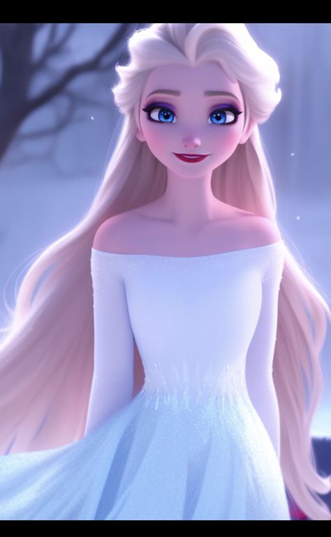 Cute Elsa Wallpaper, Queen Elsa Frozen Wallpaper, Elsa Anime Art, Elsa Frozen Pictures, Elsa Anime, Elsa Drawing, Elsa Photos, Elsa Art, Elsa Hair