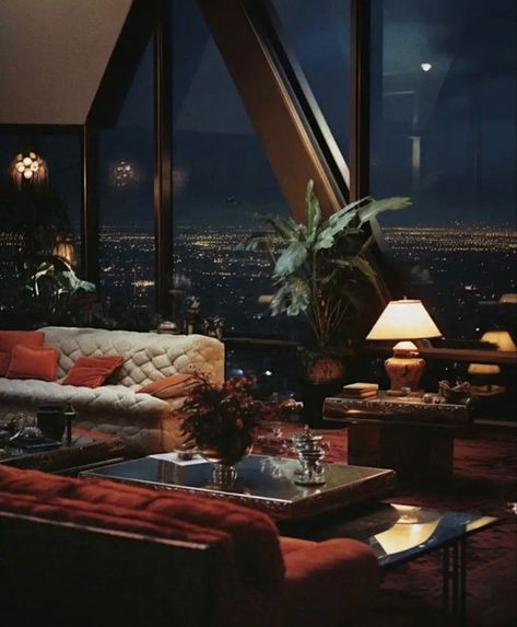 1980s Apartment, 80s Apartment Aesthetic, 80s Apartment, Penthouse Decor, Penthouse Aesthetic, 1980s Interior, Miami House, 90s Interior, 80s Interior Design