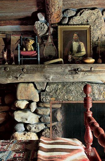 Stunning Fireplaces, Colorado Ranch, Double Rl, Cabin Living, Little Cabin, Western Homes, Deco Boheme, Cabin Style, Cabins And Cottages