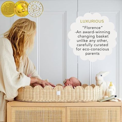 Amazon.com: BEBE BASK®: Changing Baskets Changing Basket On Dresser, Peanut Changer, Baby Changing Basket, Changing Basket, Baby Dresser, Basket Liners, Baby List, Rattan Basket, Baby Changing