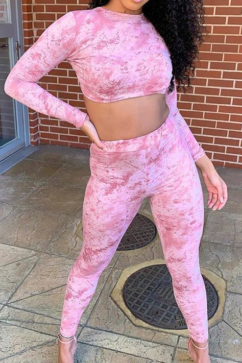 Black Waistcoat, Pink Two Piece, Lace Up Top, Two Piece Pants Set, Polyester Pants, Pink Tie, Pink Tie Dye, Casual Jumpsuit, Knitting Women Sweater