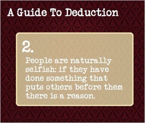 A guide to deduction. 2 A Guide To Deduction, The Science Of Deduction, Mrs Hudson, How To Read People, Forensic Science, Forensic, Sherlock Bbc, Intp, Psychology Facts