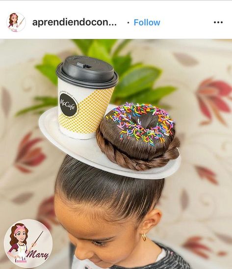 Cute Hair Ideas, Crazy Hair For Kids, Crazy Hat Day, Wacky Hair Days, Crazy Hair Day, Crazy Hats, Wacky Hair, Dress Up Day, Cute Ideas