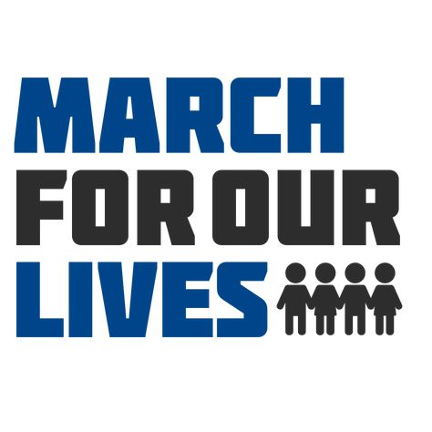 March For Our Lives, Logo Sticker, White