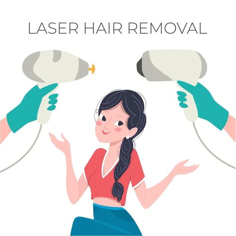 Laser hair removal concept. Young girl with epilator Skin Care Pictures, Diode Laser Hair Removal, Laser Hair Removal Machine, Lose Inches, Hair Removal Machine, Black And White Art Drawing, Beauty Clinic, Epilator, Lose 50 Pounds