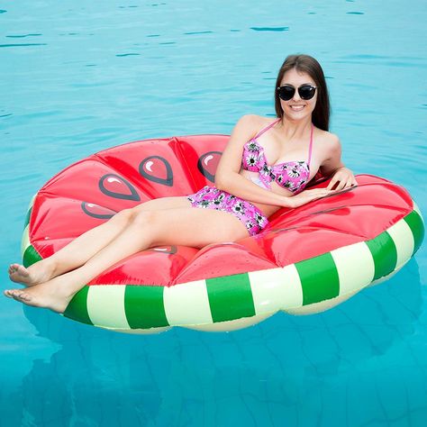 Beach Floaties, Watermelon Pool Float, Watermelon Float, Pool Floats For Adults, Pool Rafts, Party Inflatables, Inflatable Pool Floats, Swim Party, Pool Games