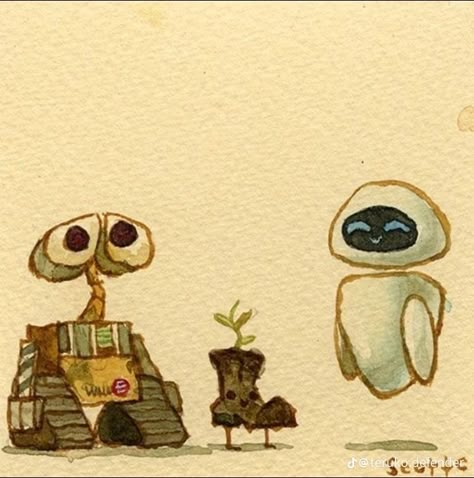 Scott C Art, Great Showdowns, Scott C, Wall E And Eve, Scott Campbell, Wall E, Film History, Disney And Pixar, Things To Draw