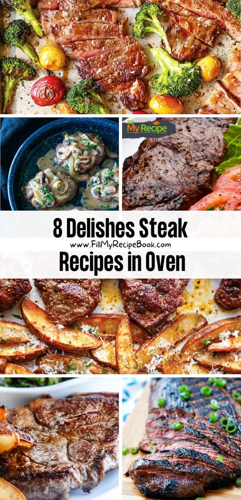 We share a few recipe ideas to bake steak and vegetables in the oven, an easy and quick way to bake or roast everything together all in one baking sheet pan. There are different recipes to choose from. Kc Strip Steak Recipe, Steak And Potatoes In Oven, Ham Steak Recipes Baked In Oven, T Bone Steak Recipe In Oven, Steak Oven Recipes, Steak Recipes In Oven, Strip Steak Recipe Oven, Bbq Steak Recipes, Baked Steak Recipes