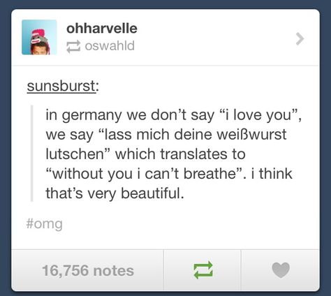 I love you in German I Love You In German, German Love Quotes, German Quotes, World Languages, Say I Love You, I Love You, Love Quotes, Love You, I Love