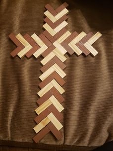 Groovy Crafts By Marissa - Jenga block cross $5 | Facebook Dt Jenga Block Crafts, Jenga Cross, Jenga Block Cross, Painted Jenga Blocks, Jenga Block Crafts Diy, Groovy Crafts, Jenga Block Crafts, Cross Projects, Wooden Cross Crafts