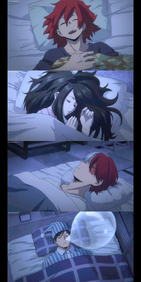 Adorable Kirishima Yaomomo Todoroki Iida Mha Todomomo Fanart, Momo Yaoyorozu X Todoroki, Todoroki And Iida, Kirishima Screenshots, Todoroki Screenshots, Todoroki Sleeping, Tenya X Todoroki, Mha Yaoyorozu, Kirishima Eijirou Fanart