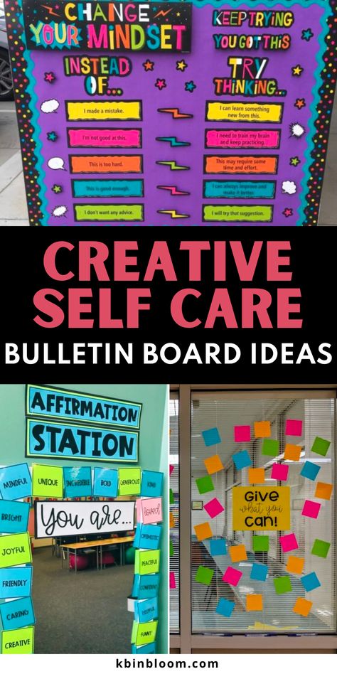 Front Office School Bulletin Boards, Motivational Bulletin Boards For Work Offices Motivation, Self Reflection Bulletin Board, School Social Worker Bulletin Board Ideas, Affirmation Board Classroom, Bulletin Board Ideas For Therapists, Resiliency Bulletin Board, Pbis Bulletin Board Ideas, Wall Of Positivity