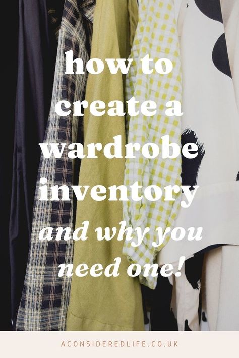 How to Create a Wardrobe Inventory Develop Personal Style, Wardrobe Inventory, Plan Outfits, Track Outfits, Create A Wardrobe, Create Capsule Wardrobe, Closet Inventory, Clothing Apps, Smart Closet