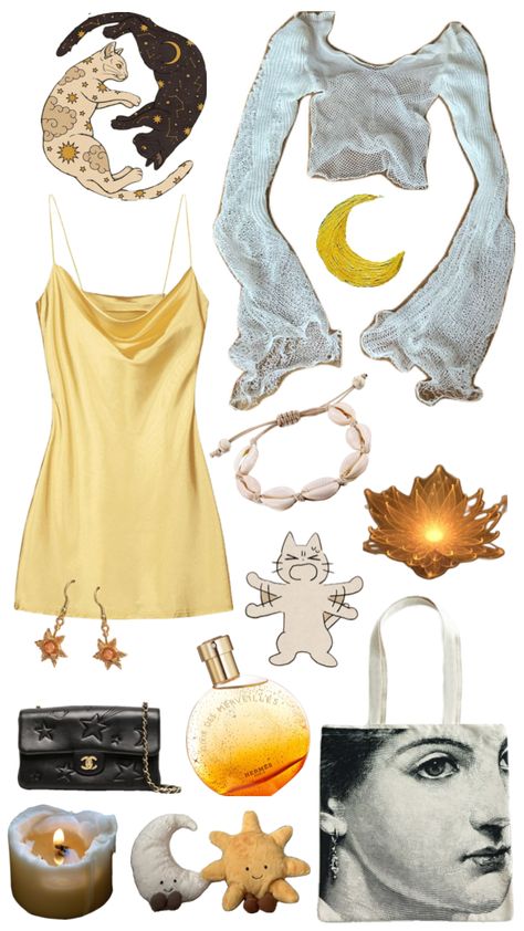 #outfitideas #outfitinspo #outfit #sunandmoon #sun #moon #yellow Sun And Moon Outfit, Sun Person, Sun And Moon Aesthetic, Aesthetic Concert Outfit, Person Aesthetic, Moon Outfit, Melanie Martinez Concert, Aesthetic Concert, Pisces Moon