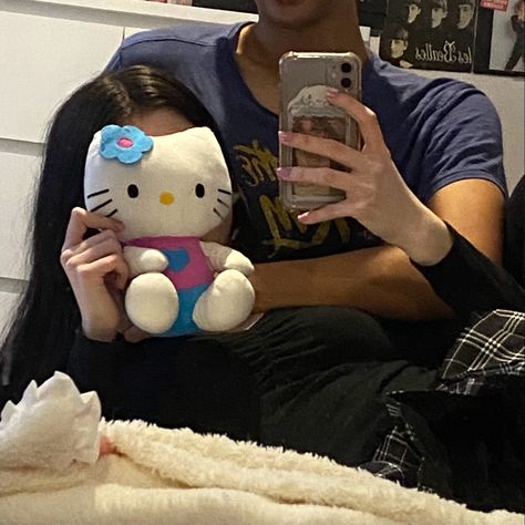 aesthetic 
couple
hello kitty
picture ideas Hello Kitty Couple Goals, Sanrio Couple Aesthetic, Me And Him Pictures Relationship Goals, Cute Couple Pics Y2k, Hello Kitty Couple Aesthetic, Hello Kitty Relationship, Hello Kitty Couple Pfp, Pink Couple Aesthetic, Opposite Aesthetic Couple